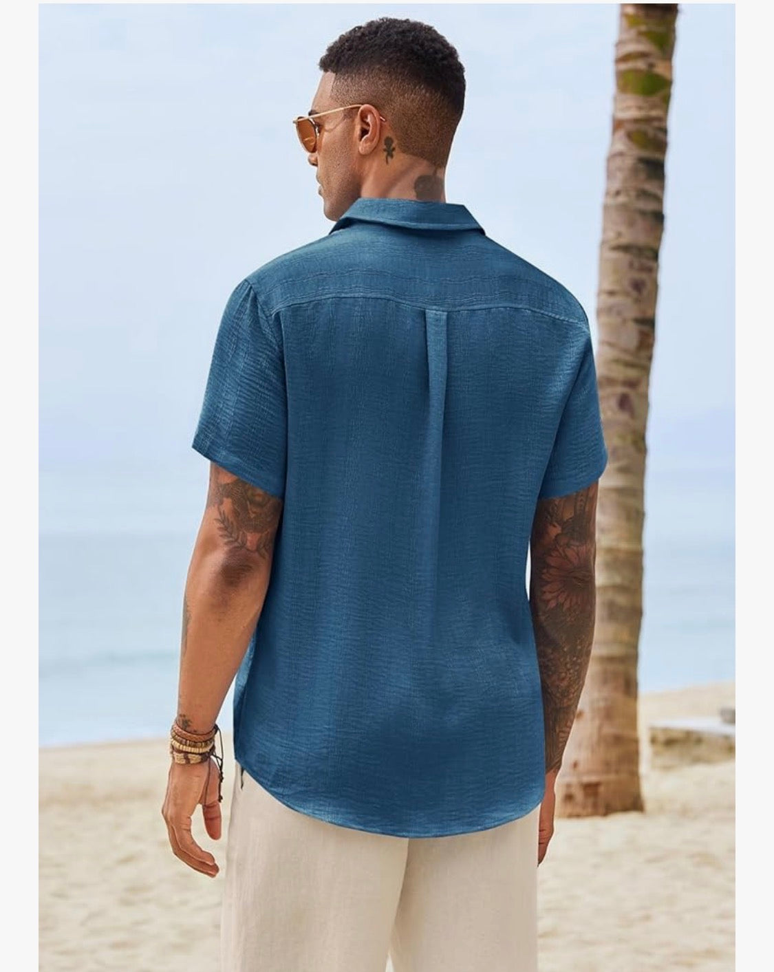 Camisas de botones de hombre Runcati