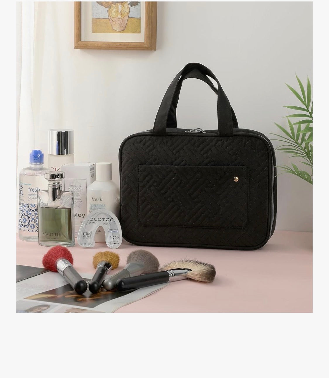 Ms. Pen - bolsa organizadora de maquillaje para artículos de aseo con gancho colgante, resistente al agua