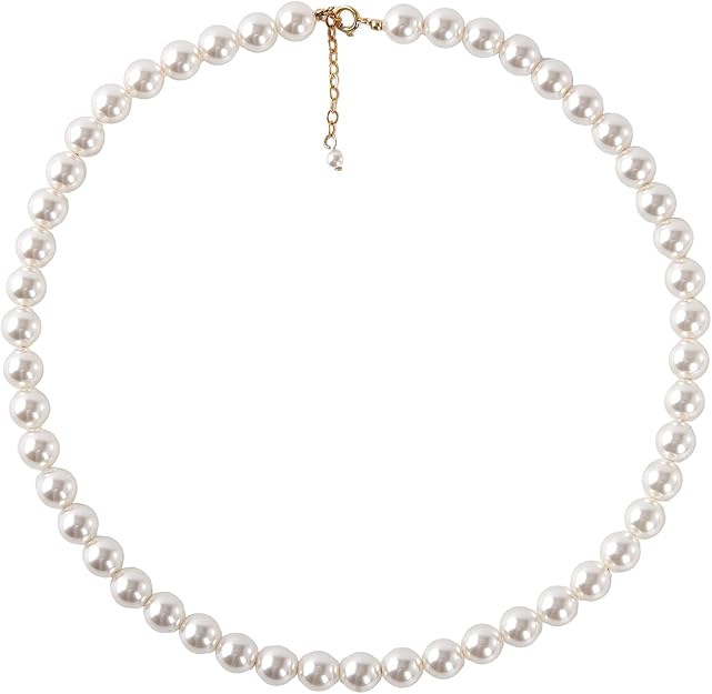 Collar de perlas simuladas de 8mm