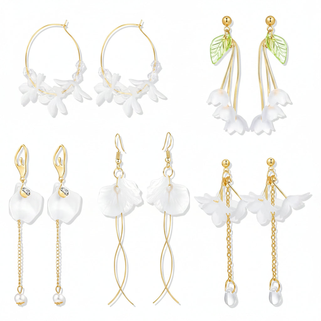Set de pendientes florales KISS WIFE (par)