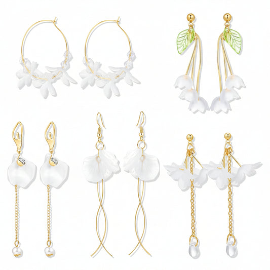 Set de pendientes florales KISS WIFE (par)