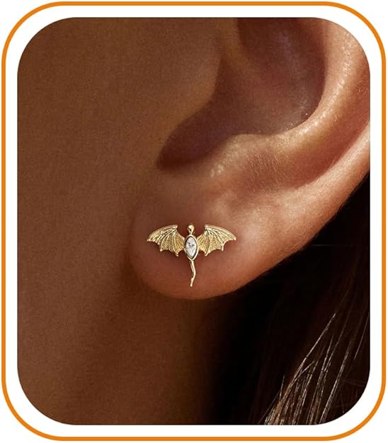 Aretes en forma de dragon