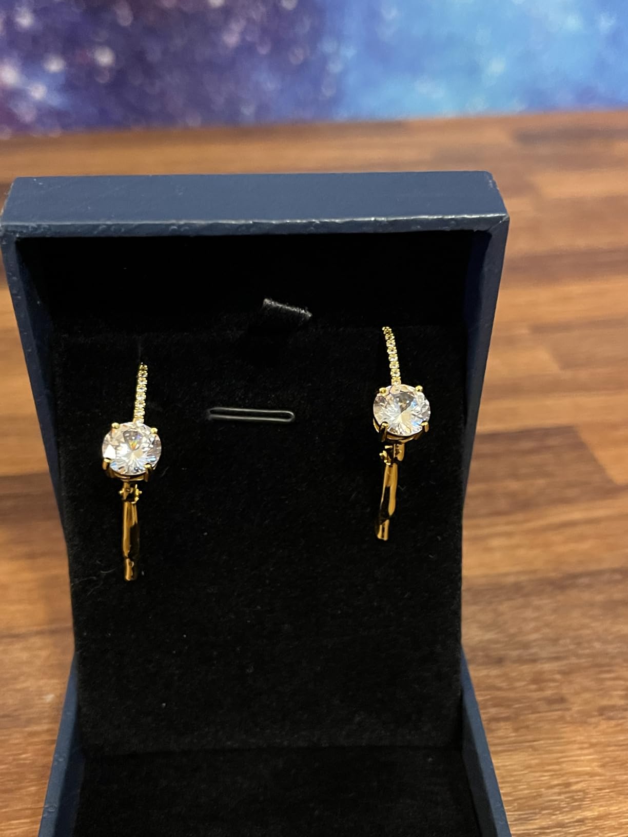Pendientes de Moissanita KRKC, diamante creado en laboratorio de 1.0ct-2.0ct, chapados en oro 14k