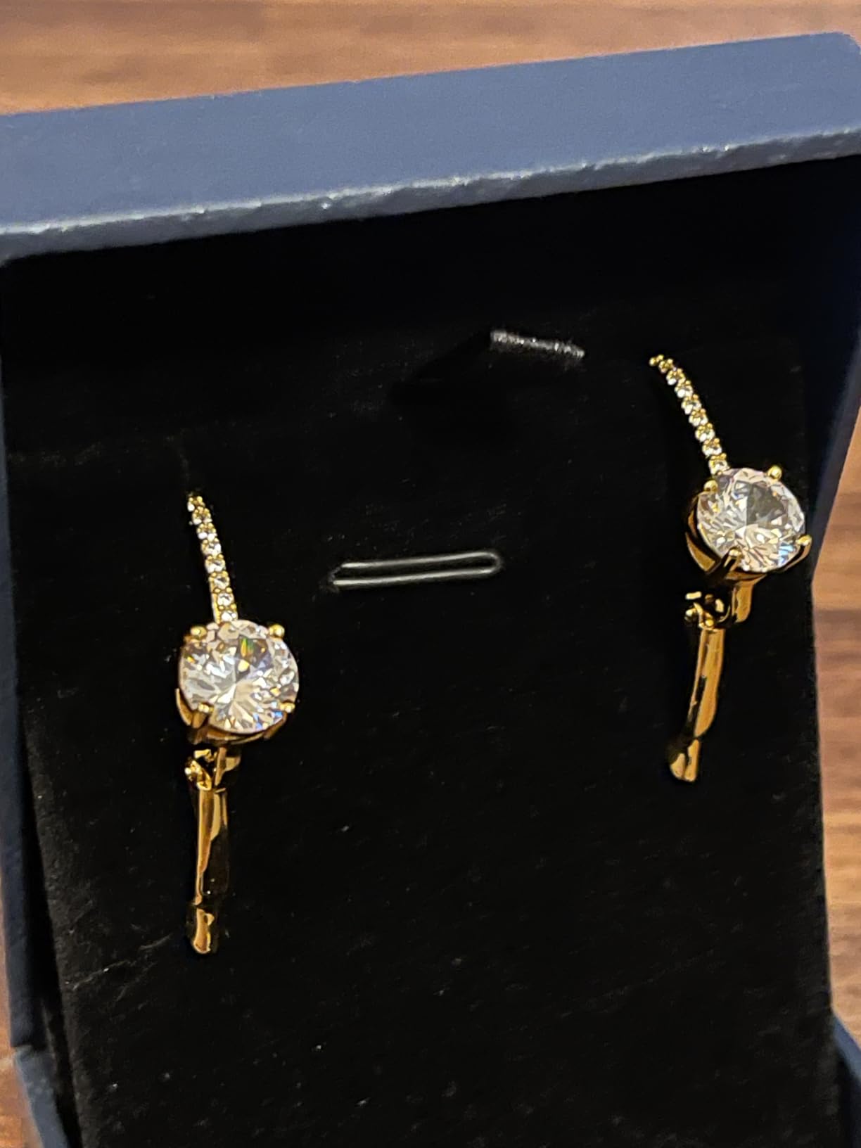 Pendientes de Moissanita KRKC, diamante creado en laboratorio de 1.0ct-2.0ct, chapados en oro 14k
