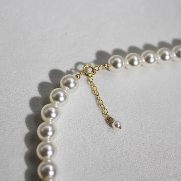 Collar de perlas simuladas de 8mm