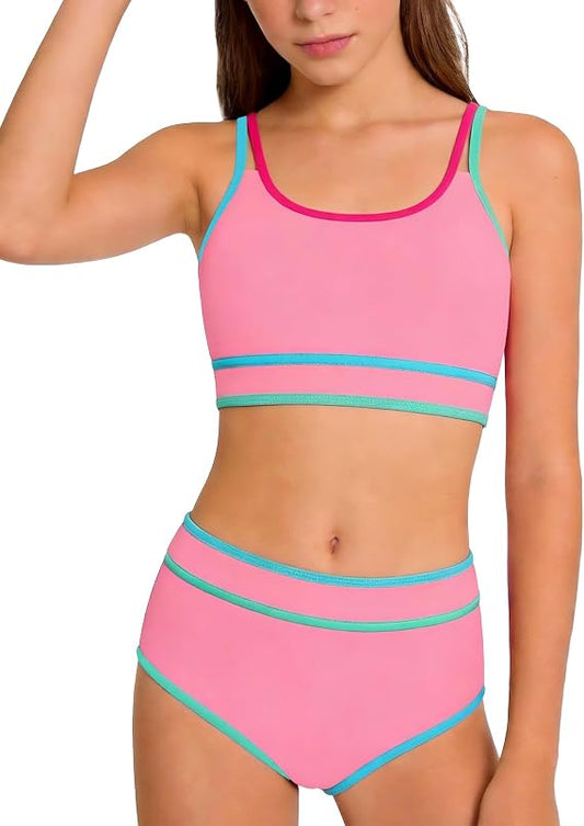 Conjuntos de bikini tres piezas 7-8 anios