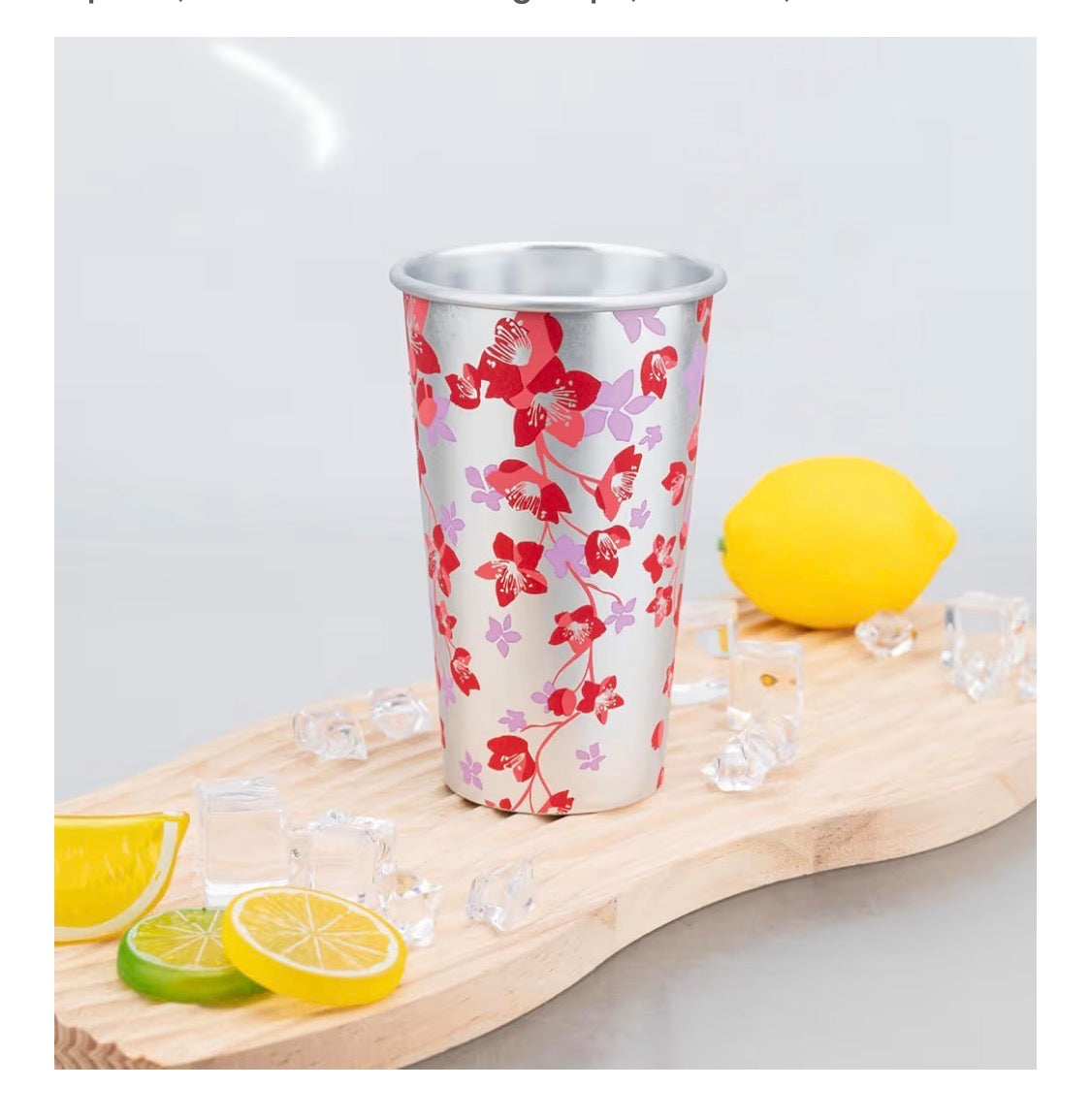 Juego de vasos de aluminio que cambian de color (seis unidades)