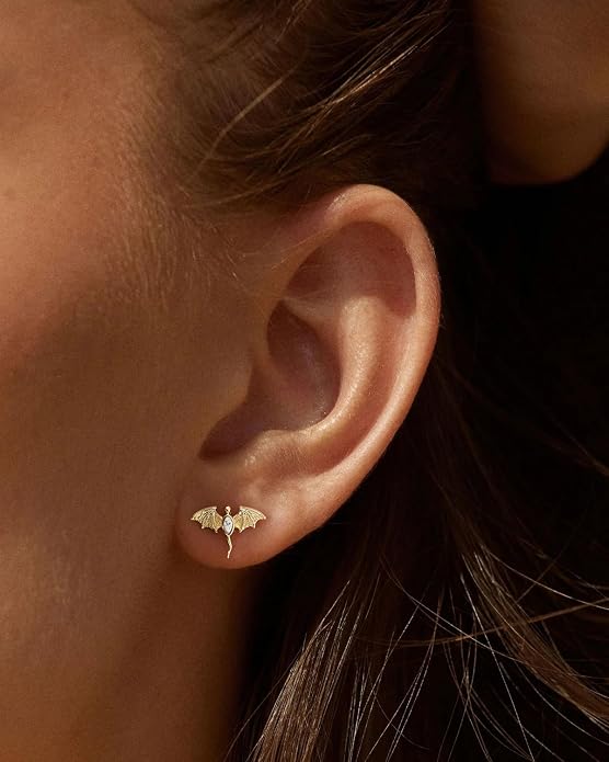 Aretes en forma de dragon