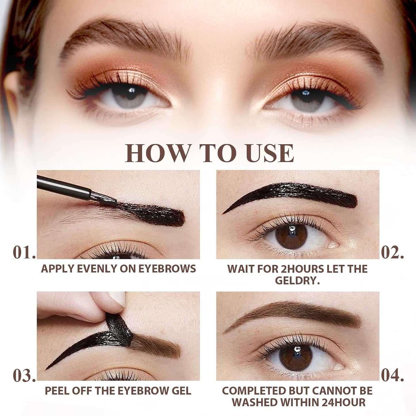 Tintas de Cejas Peel-Off (Unidad)
