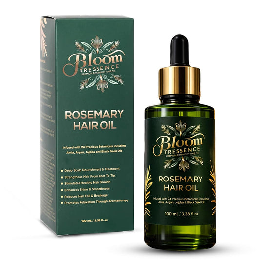 Aceite Capilar de Romero Premium para el Crecimiento del Cabello – Anticaída y Tratamiento del Cuero Cabelludo con 24 Aceites Botánicos