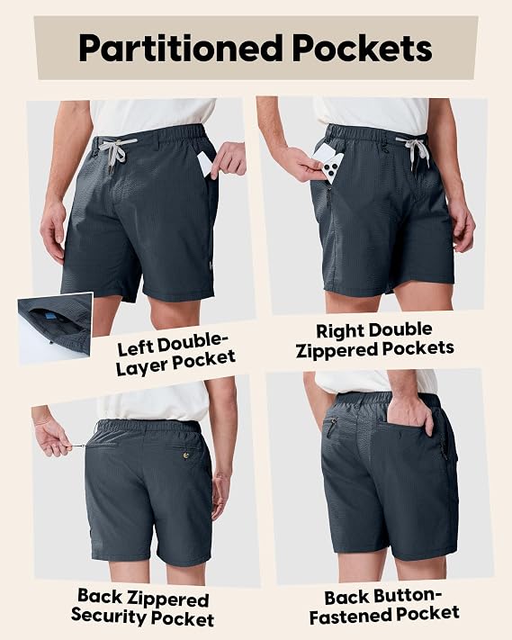 Pantaloneta 6 bolsillos para hombre - Talla M
