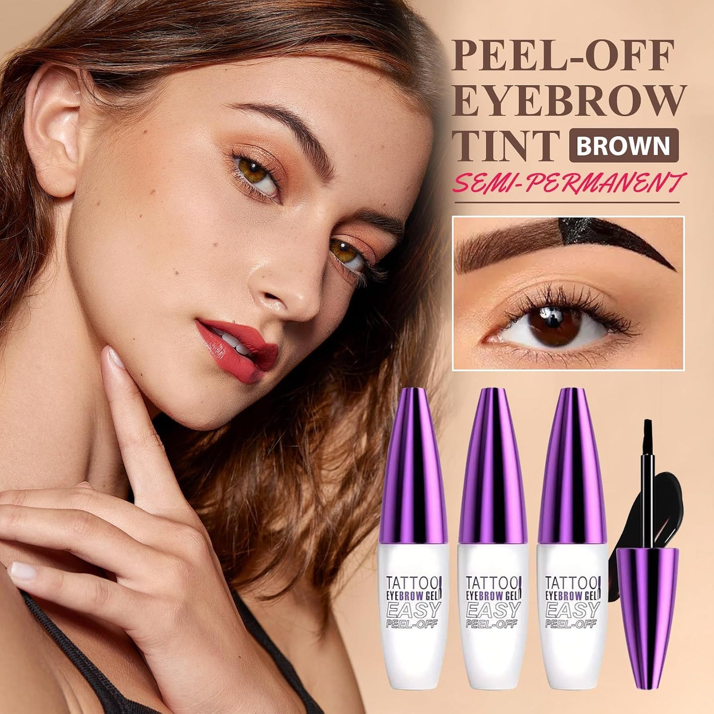 Tintas de Cejas Peel-Off (Unidad)