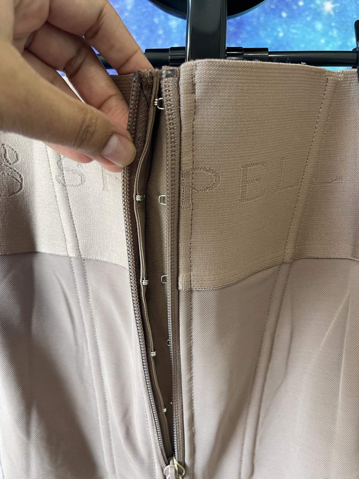 Faja para control abdominal con banda ancha, cintura alta para moldear el cuerpo SHAPELLX (Talla S)