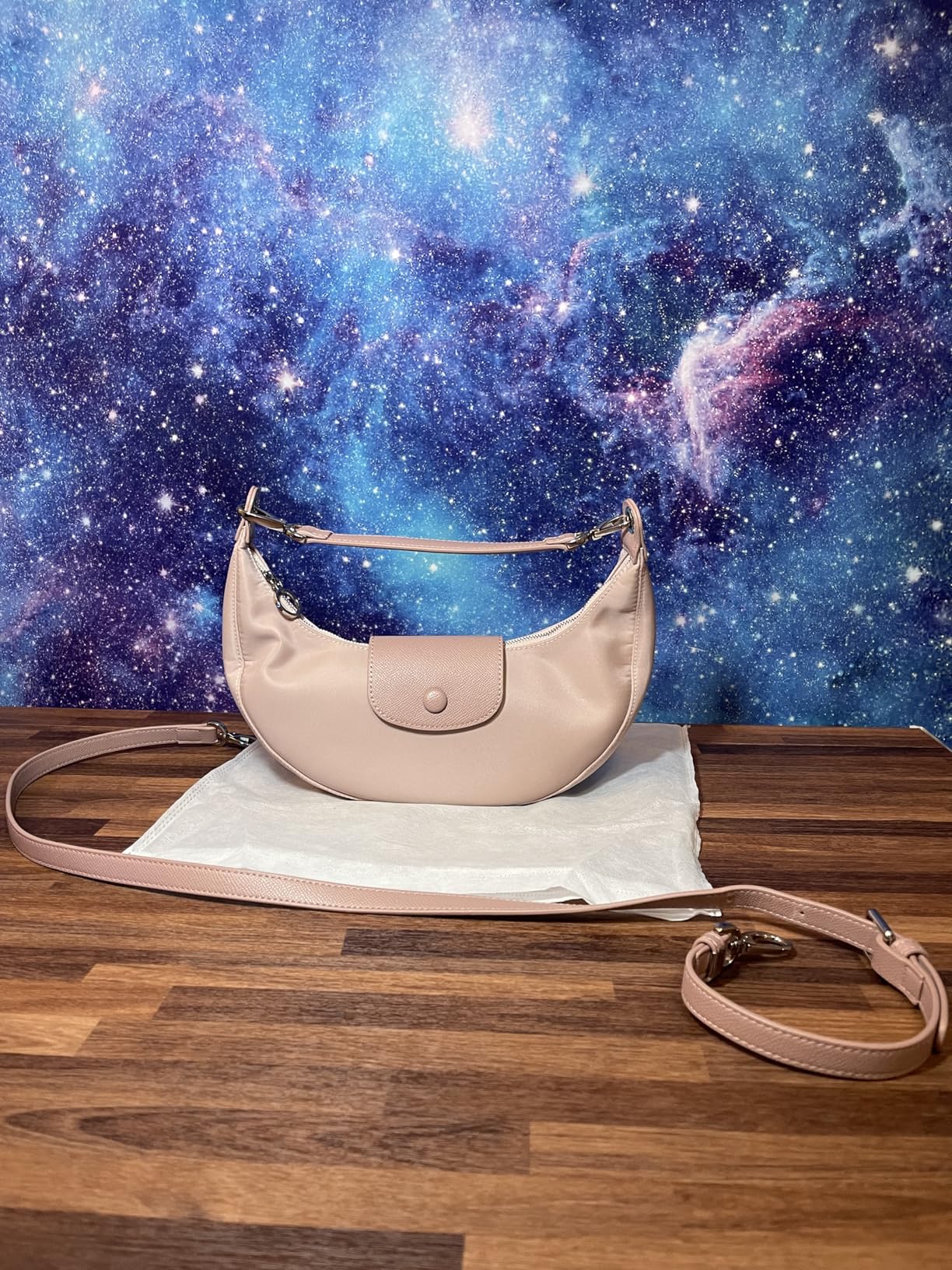 Covelin Bolso de hombro de nylon ligero para mujer