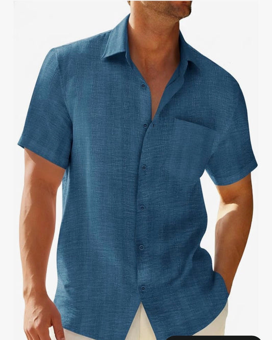 Camisas de botones de hombre Runcati