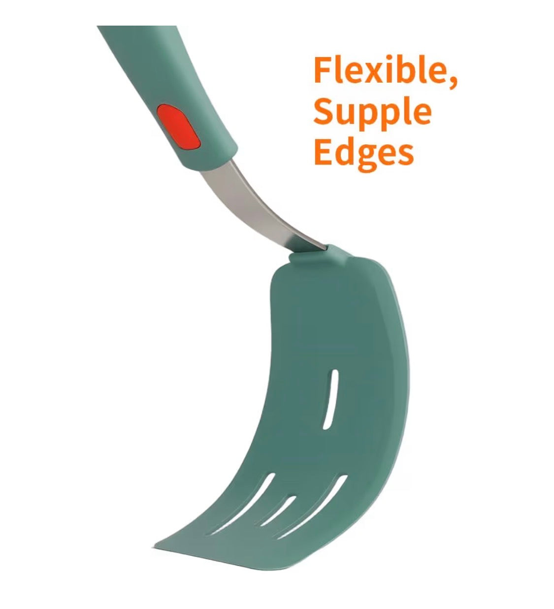 Juego Brigii Spatula Silicon - 3 utensilios de cocina resistentes al calor, núcleo inoxidable 430, sin BPA para cocinar, hornear, voltear y aptos para lavavajillas (verde oscuro)