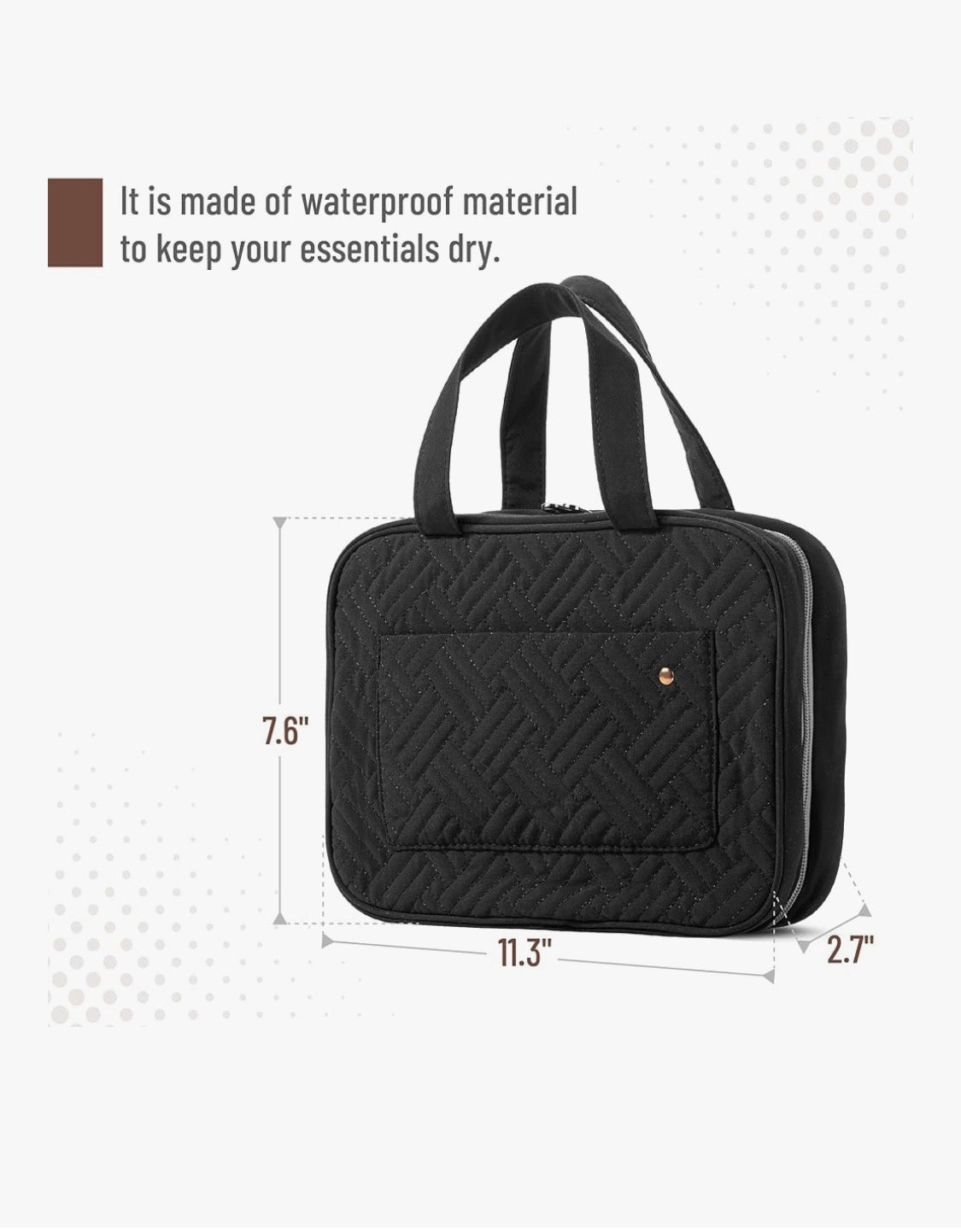 Ms. Pen - bolsa organizadora de maquillaje para artículos de aseo con gancho colgante, resistente al agua