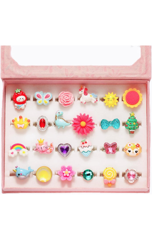 Anillos Ajustables Pinksheep Niña