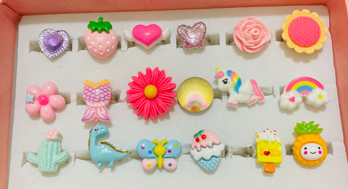Anillos Ajustables Pinksheep Niña