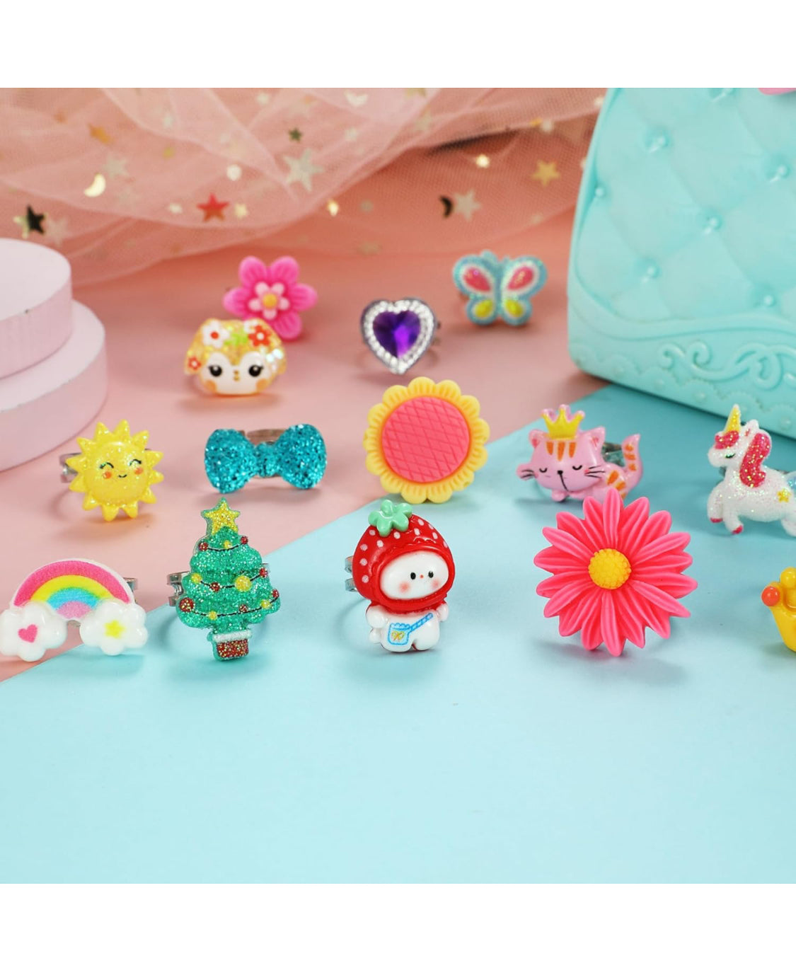 Anillos Ajustables Pinksheep Niña