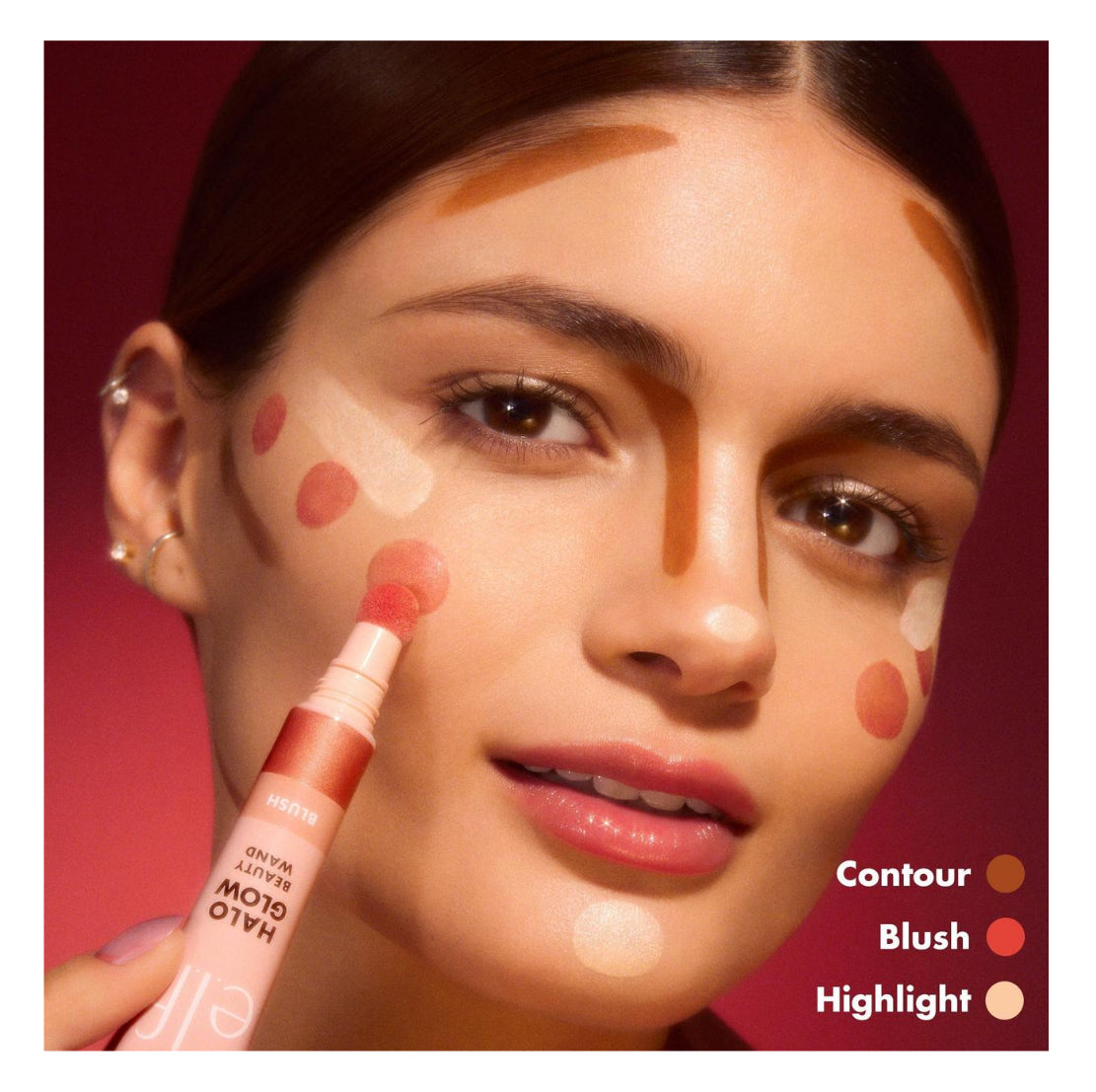 Rubor Halo Glow Beauty Wand de ELF Cosmetics