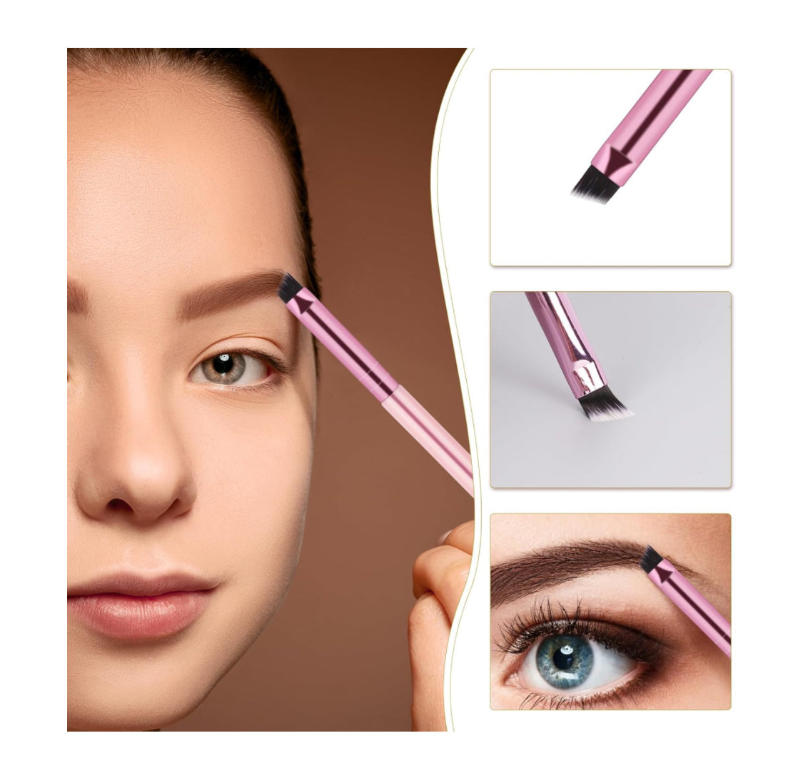Brocha de Cejas Doble Punta